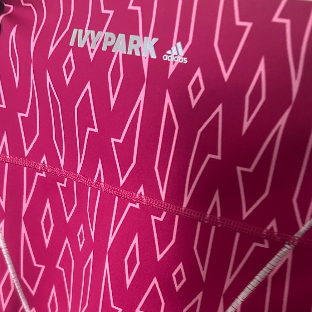 Adidas x Ivy Park Pink Monogram Tights - Picture 9 of 9